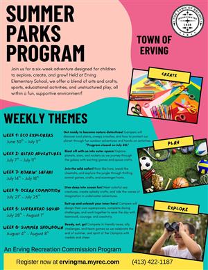 2025 parks program themes