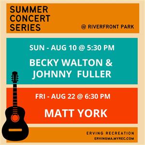 August Concerts @ Riverfront Park flyer
