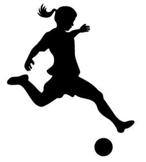 child kicking soccer ball